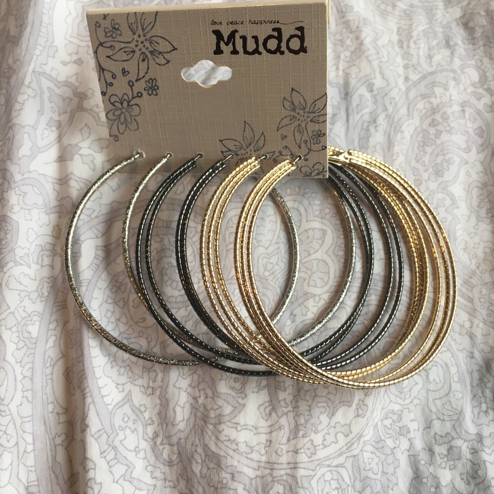 Set of 3 Hoop Earrings